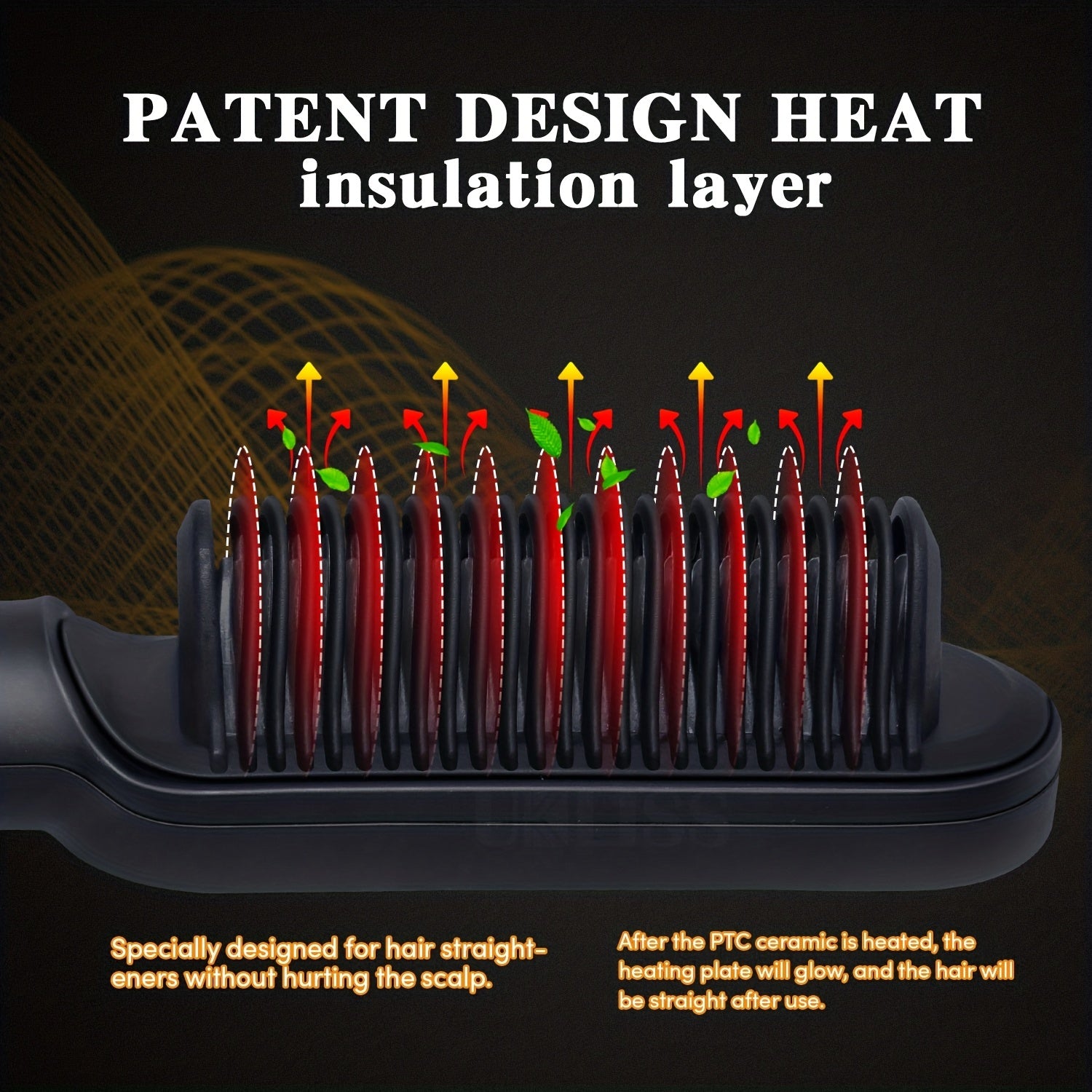 StyleFusion 2-in-1: Electric Hair Straightener Brush and Hot Comb