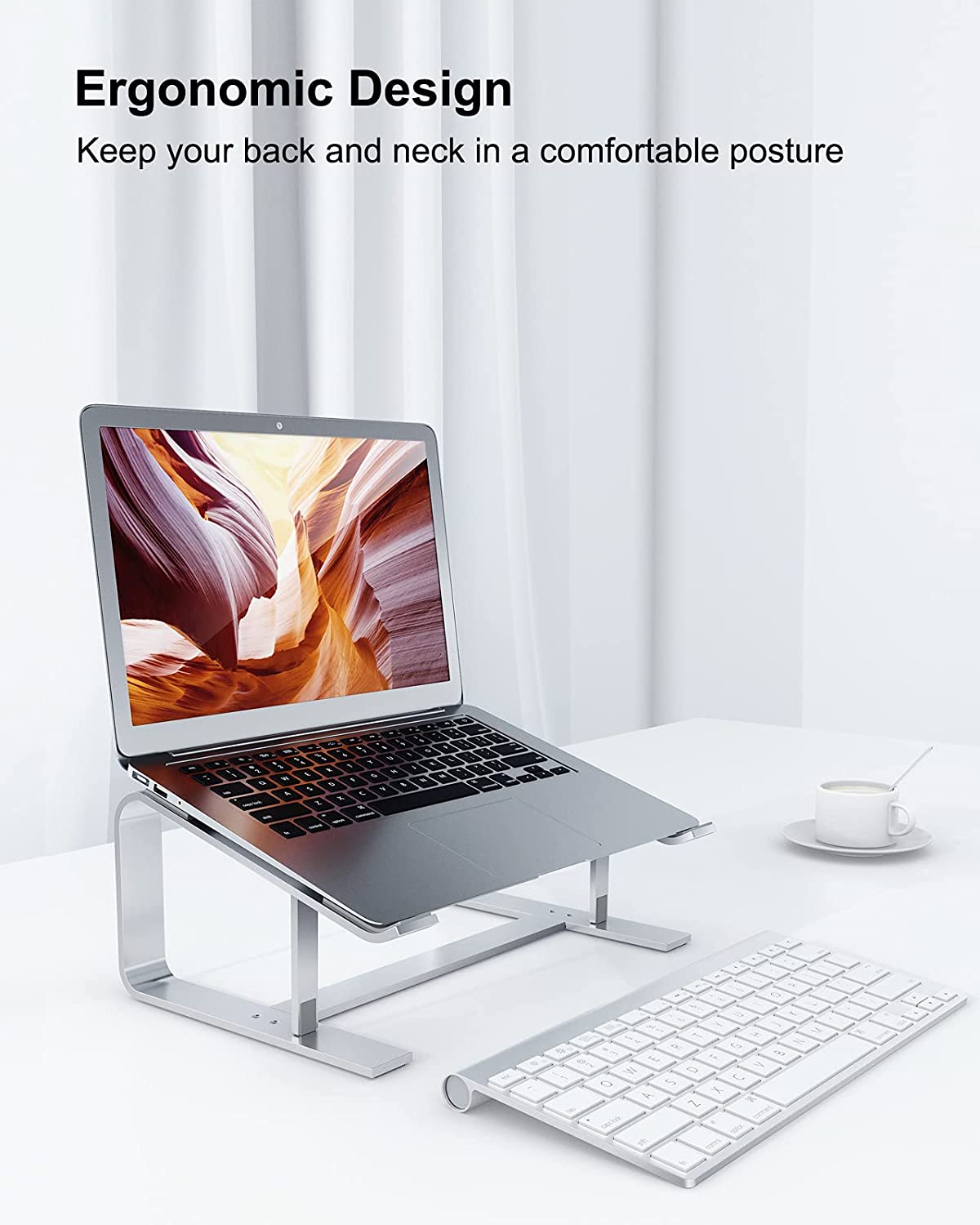 Premium Aluminum Laptop Stand for Ultimate Ergonomics