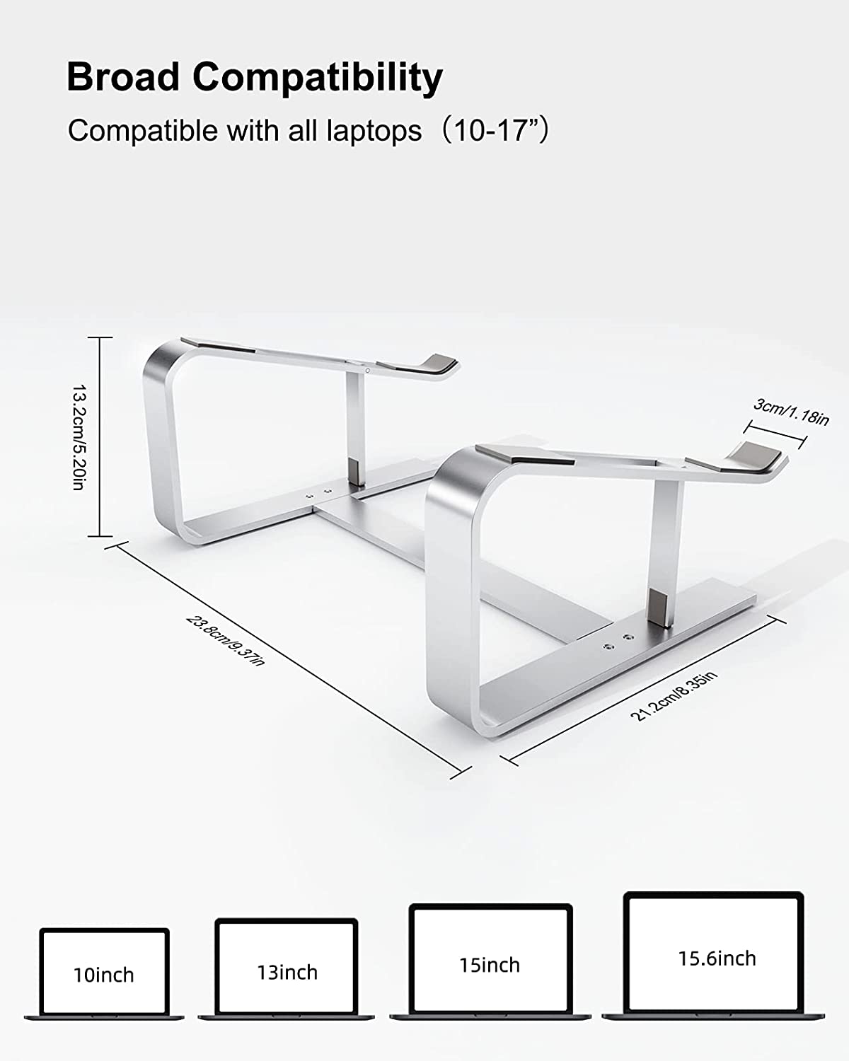 Premium Aluminum Laptop Stand for Ultimate Ergonomics