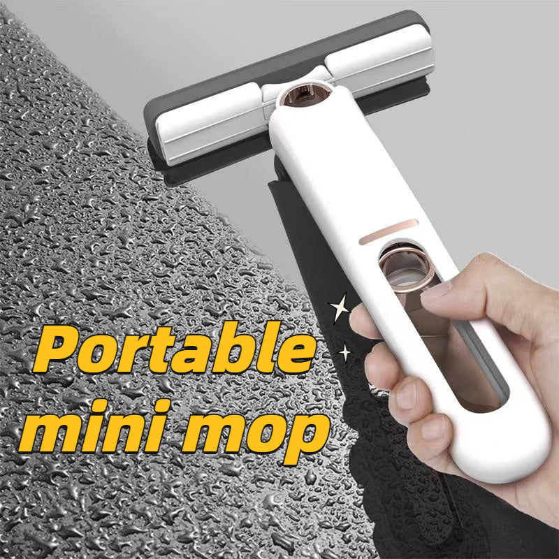 Portable Self-Squeeze Mini Mop: Lazy, Absorbent, and Multi-functional Cleaning Tool