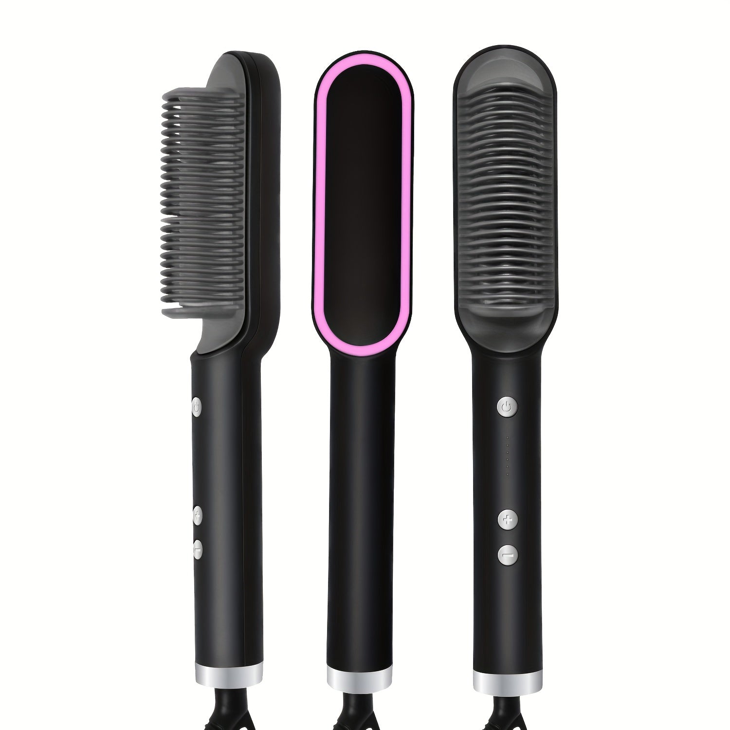 StyleFusion 2-in-1: Electric Hair Straightener Brush and Hot Comb
